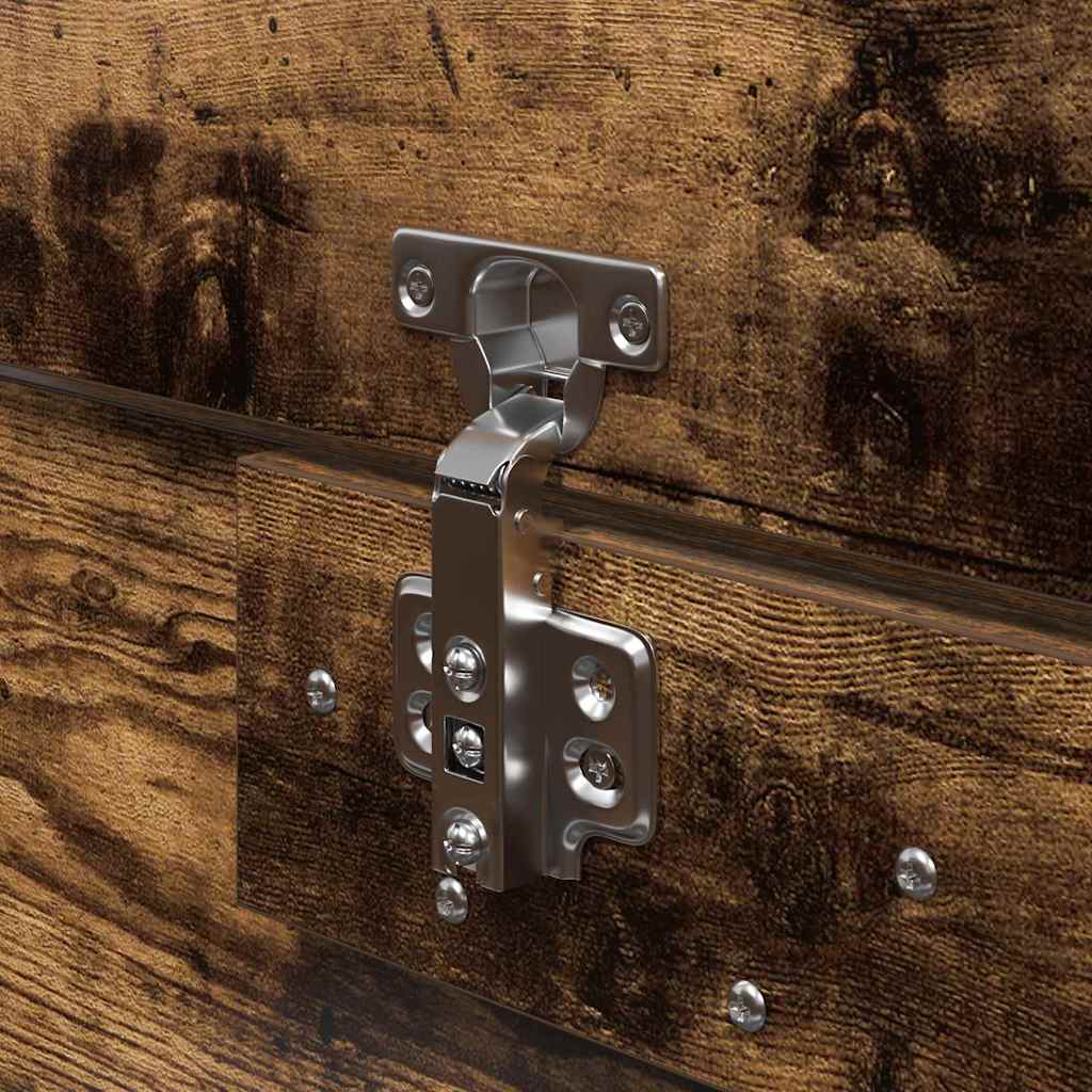 Cadre de lit Chêne fumé 190 x 135 x 31,5 cm Bois d'ingénierie - XIOS