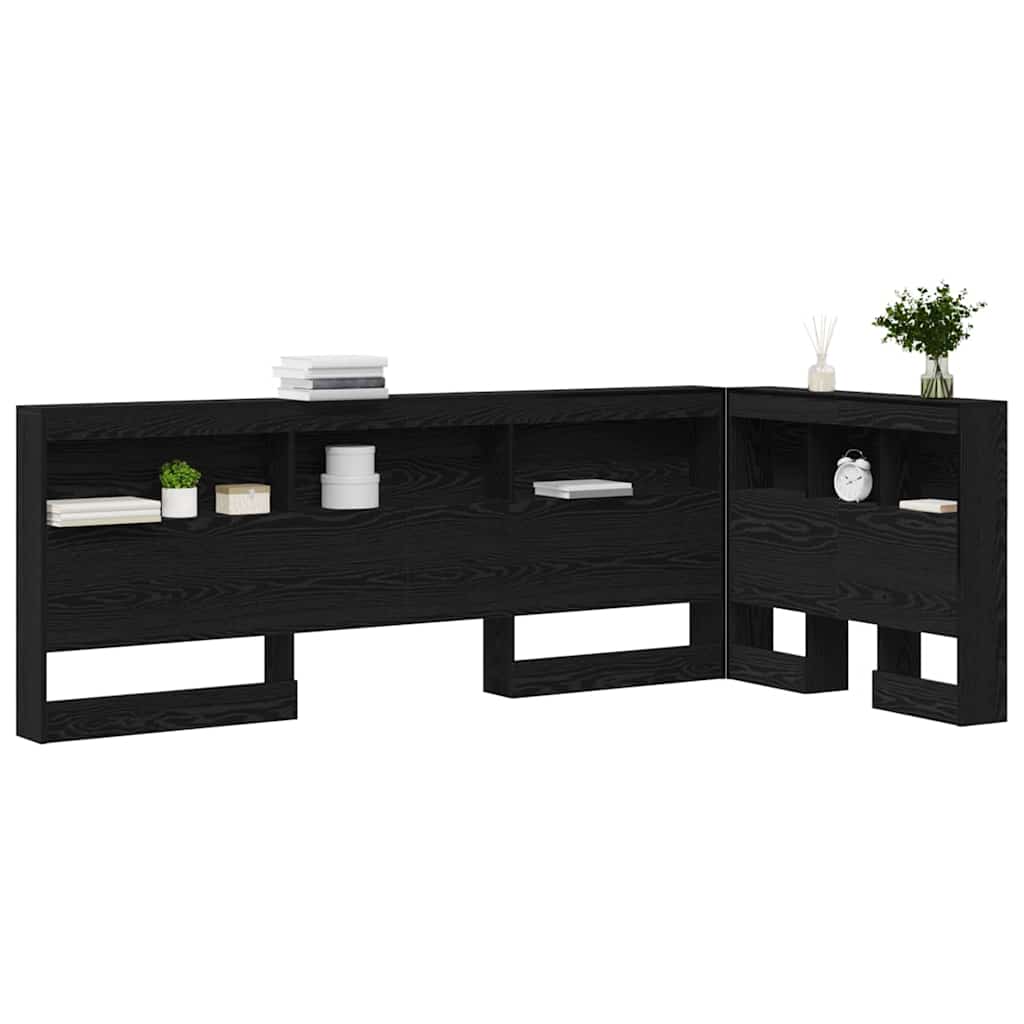 Tête de lit de rangement Chêne noir 80 cm Bois d'ingénierie - XIOS
