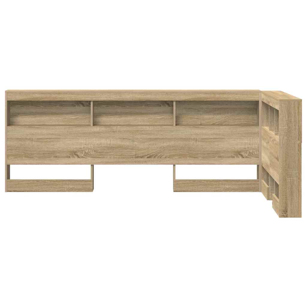 Tête de lit de rangement Chêne Sonoma 90 cm Bois d'ingénierie - XIOS