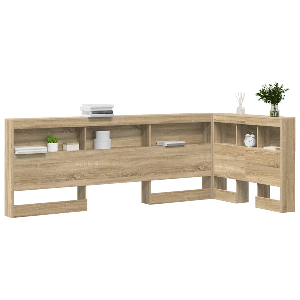 Tête de lit de rangement Chêne Sonoma 90 cm Bois d'ingénierie - XIOS