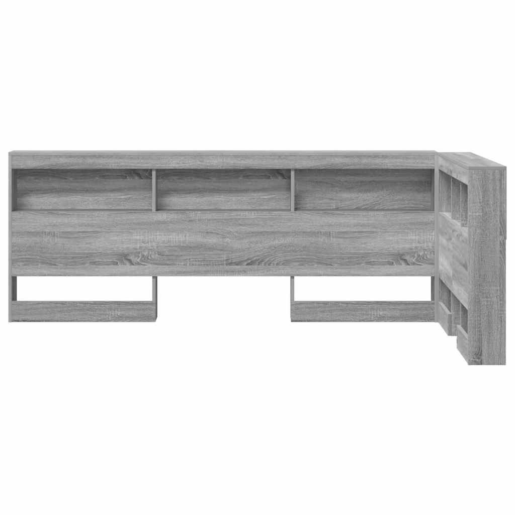 Tête de lit de rangement Sonoma gris 90 cm Bois d'ingénierie - XIOS