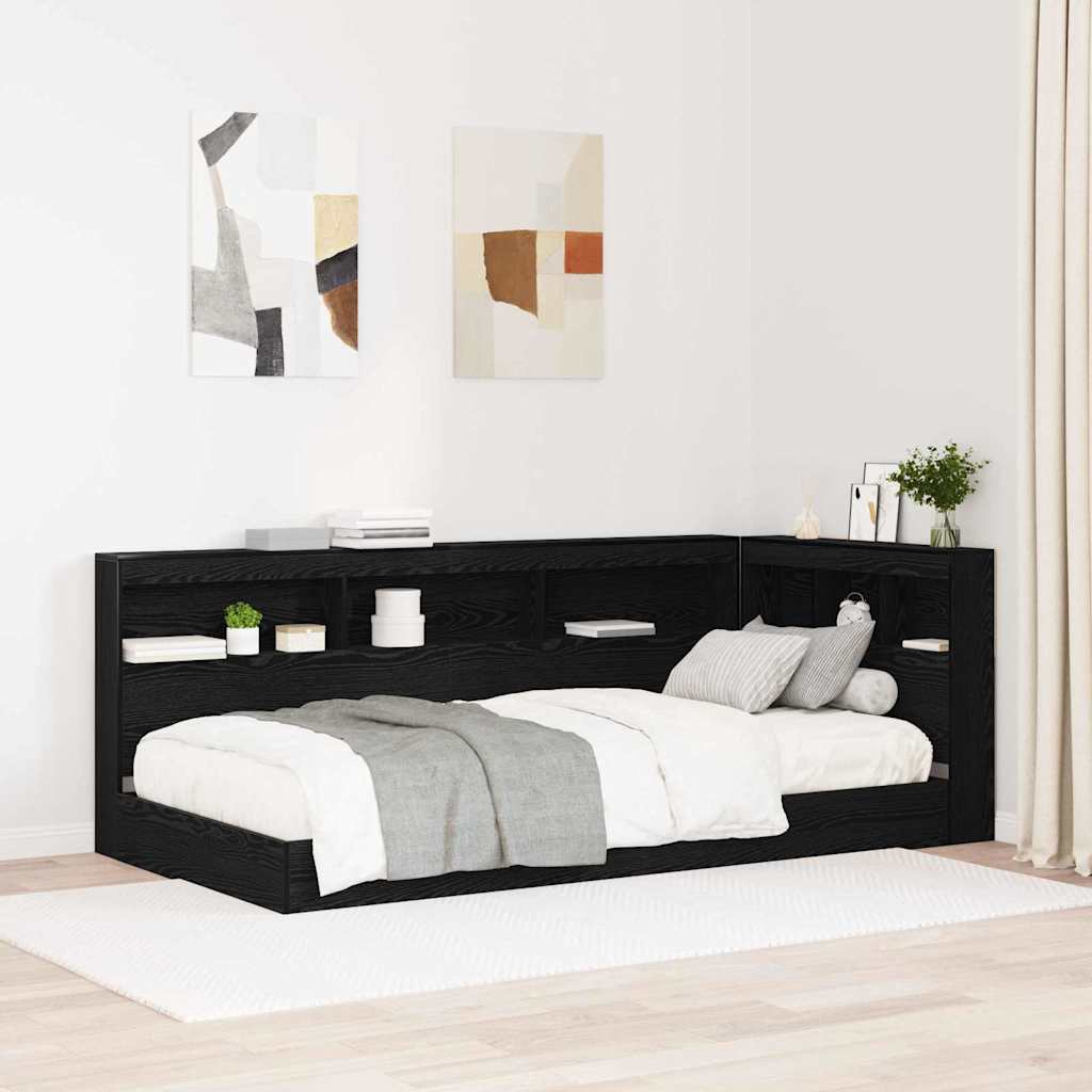 Tête de lit de rangement Chêne noir 100 cm Bois d'ingénierie - XIOS