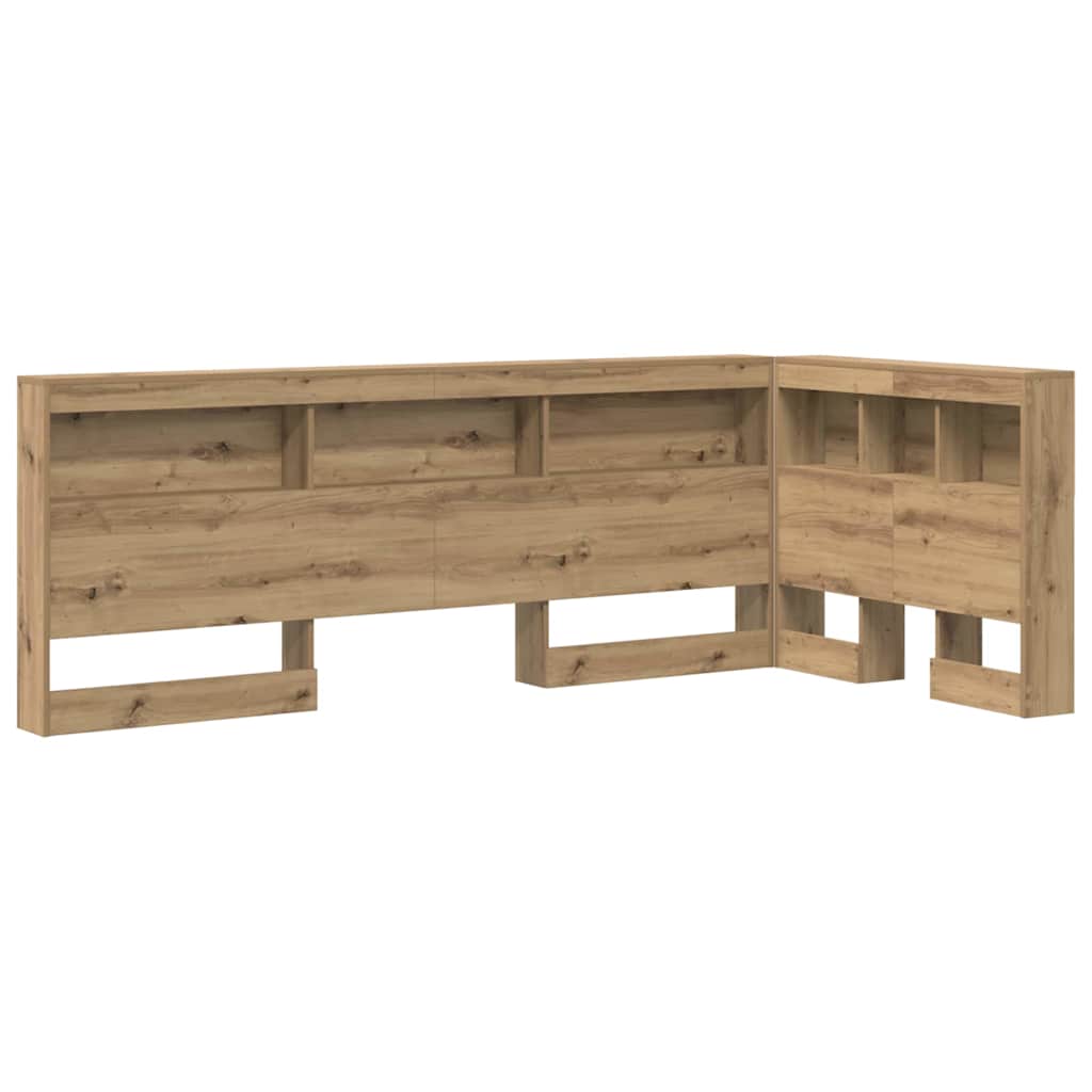 Tête de lit de rangement avec étagère Chêne artisanal 100 cm - XIOS