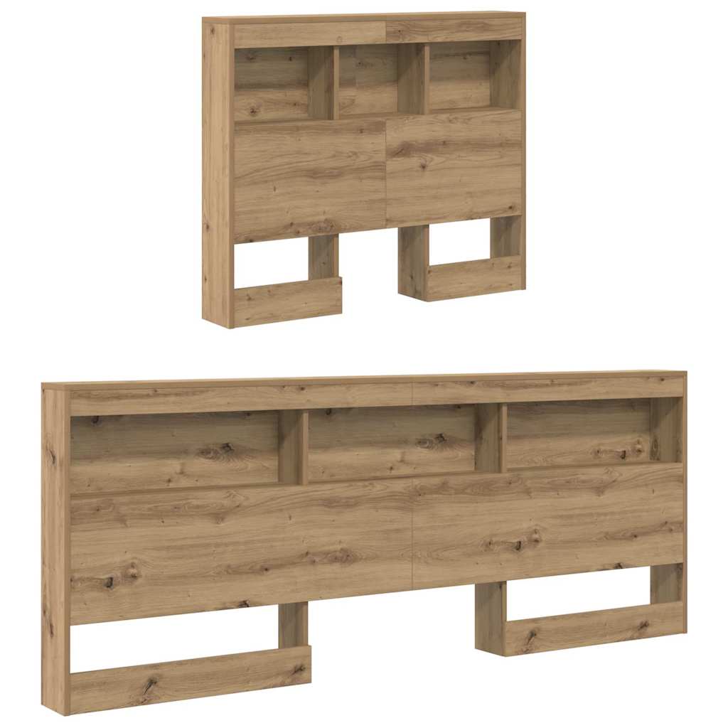Tête de lit de rangement avec étagère Chêne artisanal 100 cm - XIOS