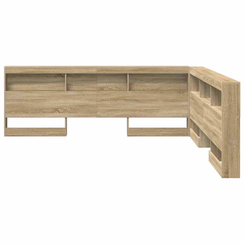 Tête de lit de rangement Chêne sonoma 200 cm Bois d'ingénierie - XIOS