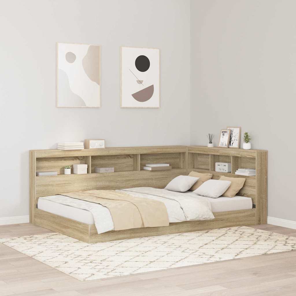 Tête de lit de rangement Chêne sonoma 120 cm Bois d'ingénierie - XIOS