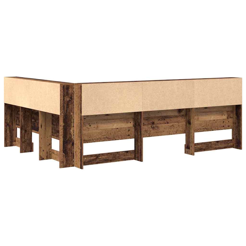Tête de lit de rangement Bois Ancien 140 cm Bois d'ingénierie - XIOS