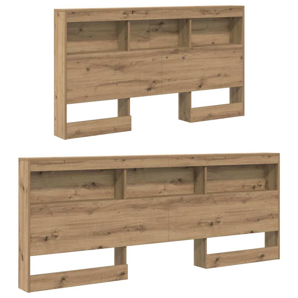Tête de lit de rangement avec étagère Chêne artisanal 140 cm - XIOS