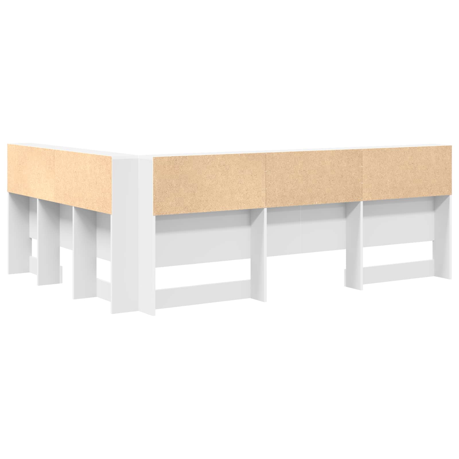 Tête de lit de rangement Blanc 160 cm Bois d'ingénierie - XIOS