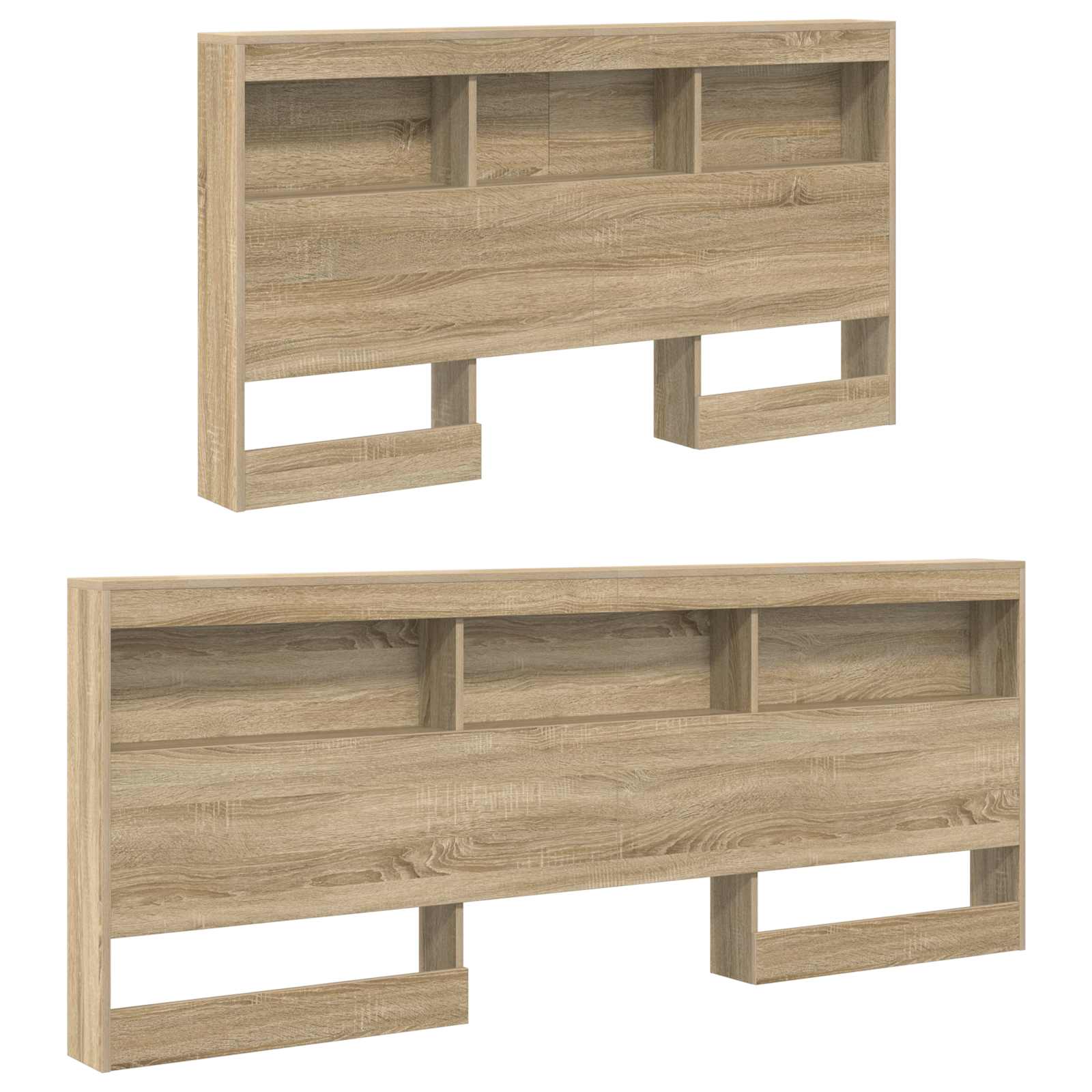Tête de lit de rangement Chêne Sonoma 160 cm Bois d'ingénierie