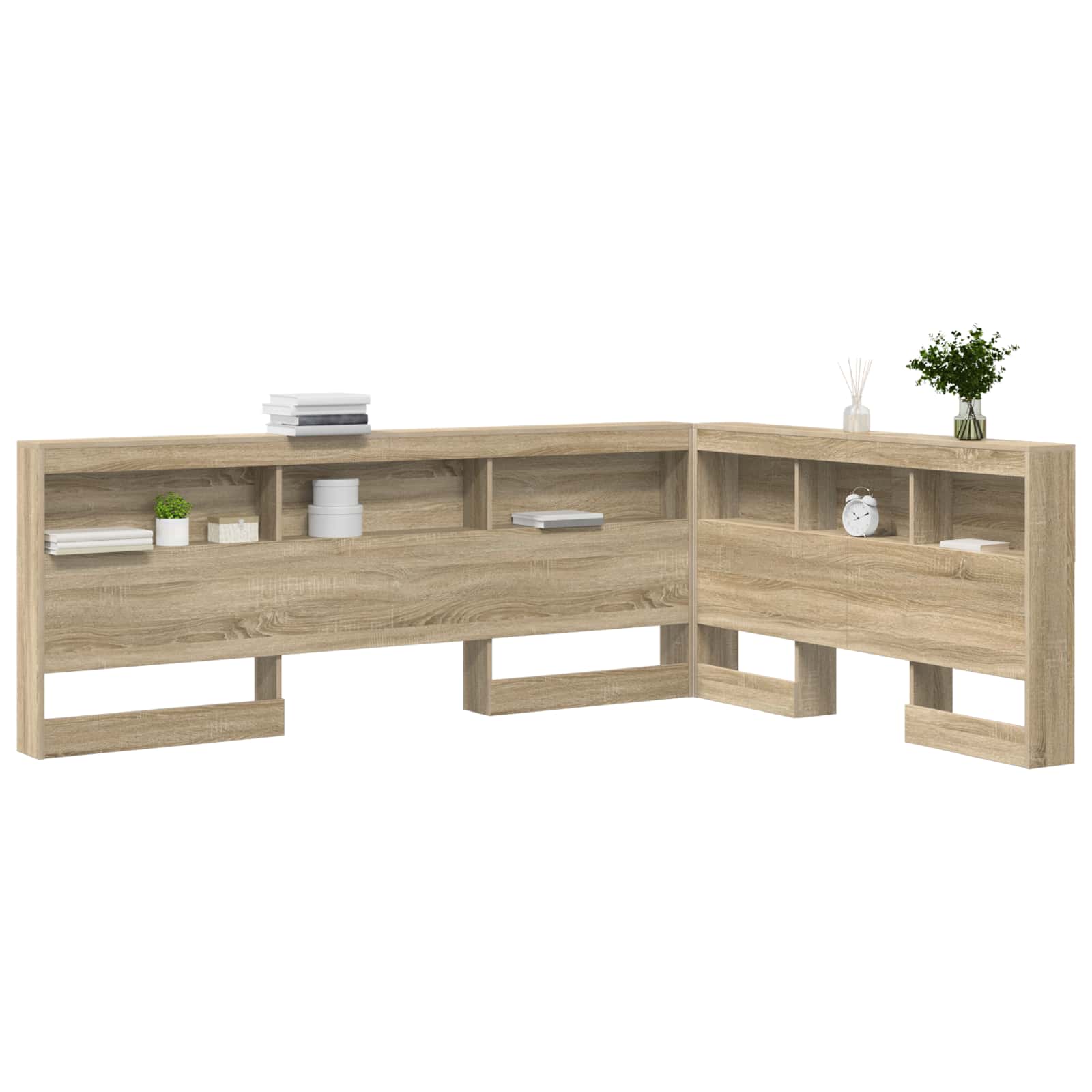 Tête de lit de rangement Chêne Sonoma 160 cm Bois d'ingénierie