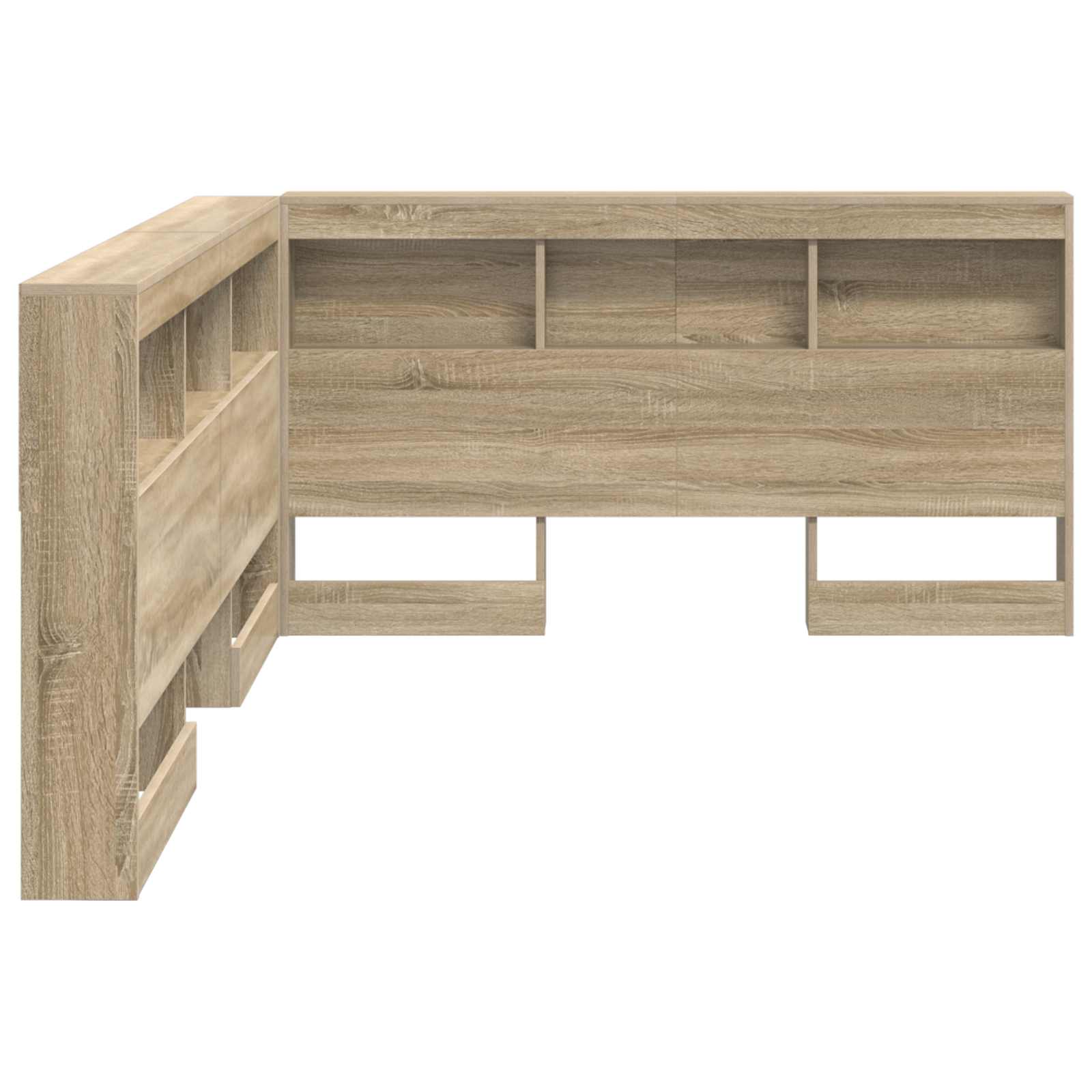 Tête de lit de rangement Chêne Sonoma 160 cm Bois d'ingénierie