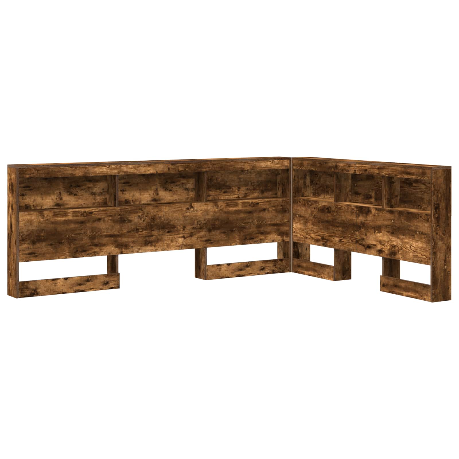 Tête de lit de rangement Chêne fumé 160 cm Bois d'ingénierie