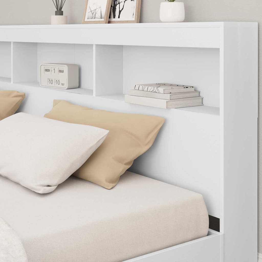 Tête de lit de rangement Blanc 180 cm Bois d'ingénierie - XIOS