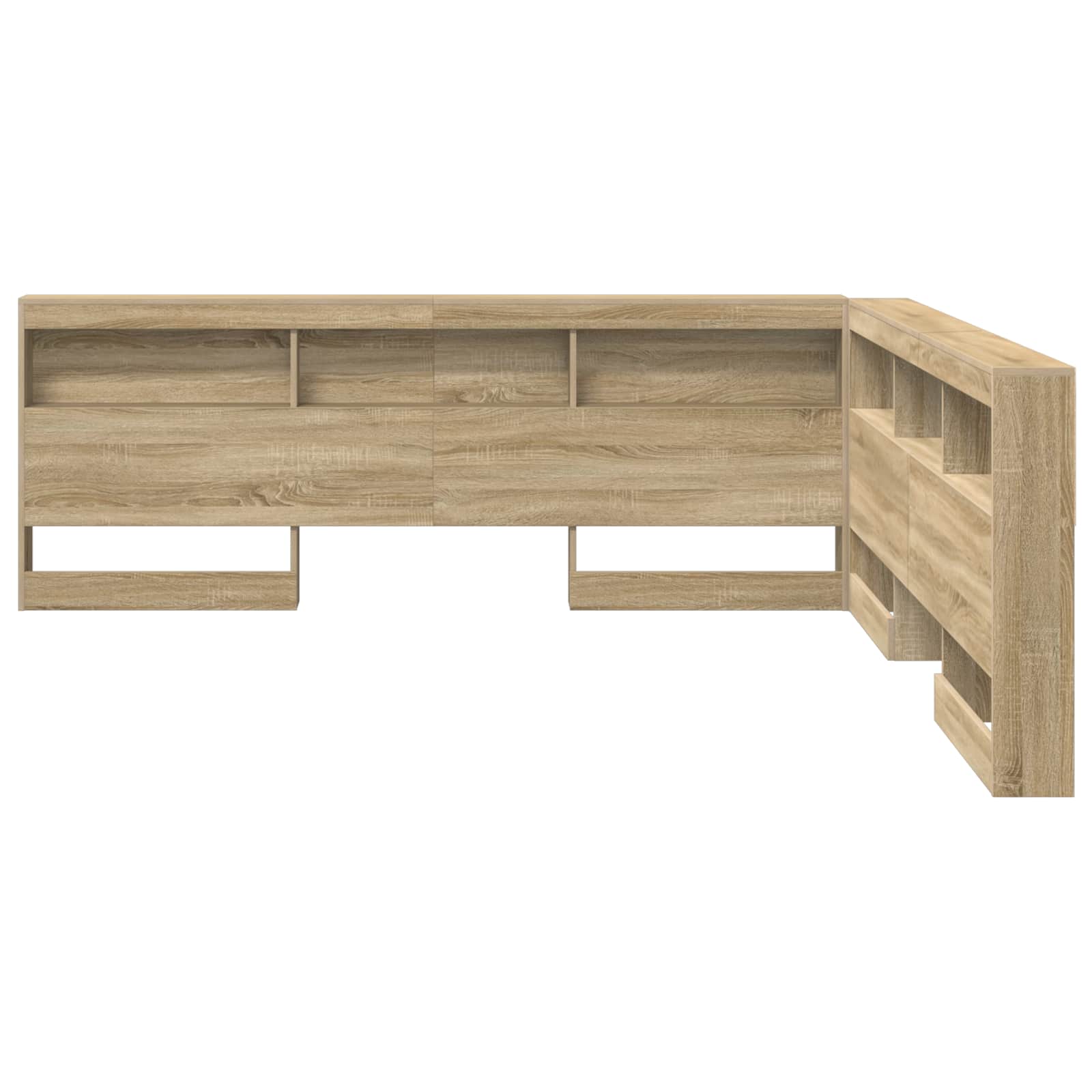 Tête de lit de rangement Chêne Sonoma 180 cm Bois d'ingénierie - XIOS