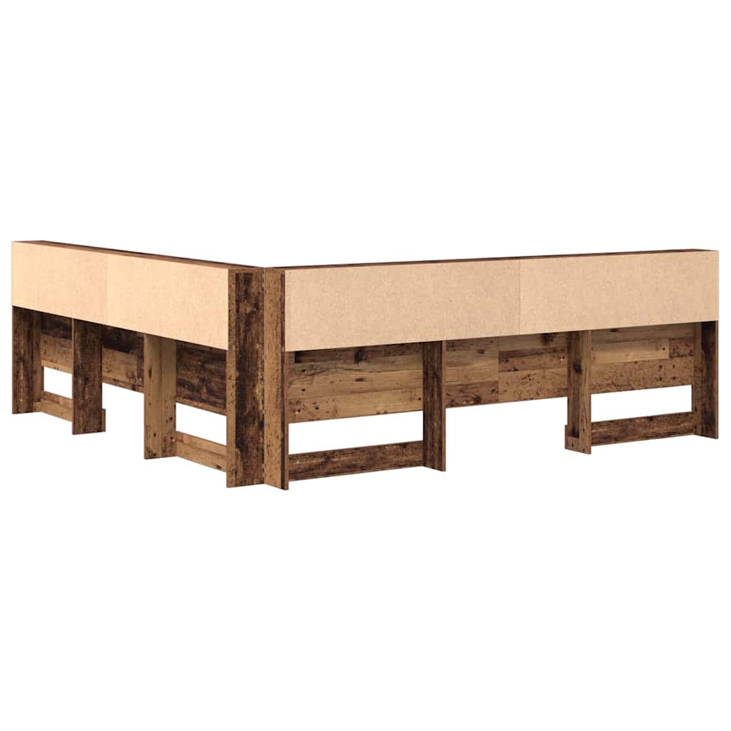 Tête de lit de rangement Bois Ancien 180 cm Bois d'ingénierie - XIOS