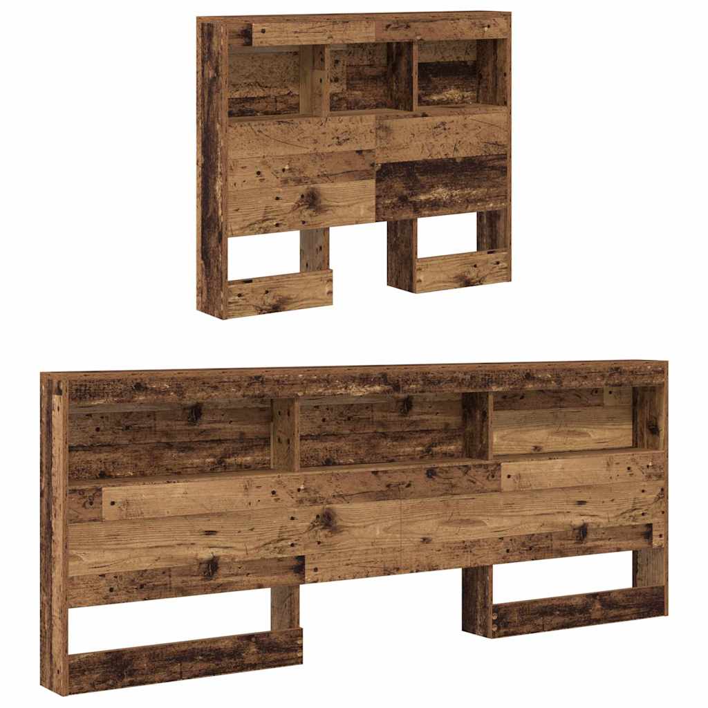 Tête de lit de rangement Bois ancien 90 cm Bois d'ingénierie - XIOS