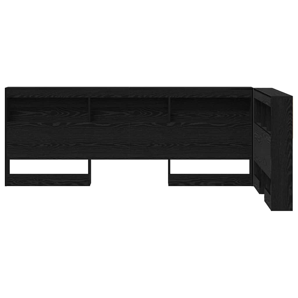 Tête de lit de rangement Chêne noir 75 cm Bois d'ingénierie - XIOS