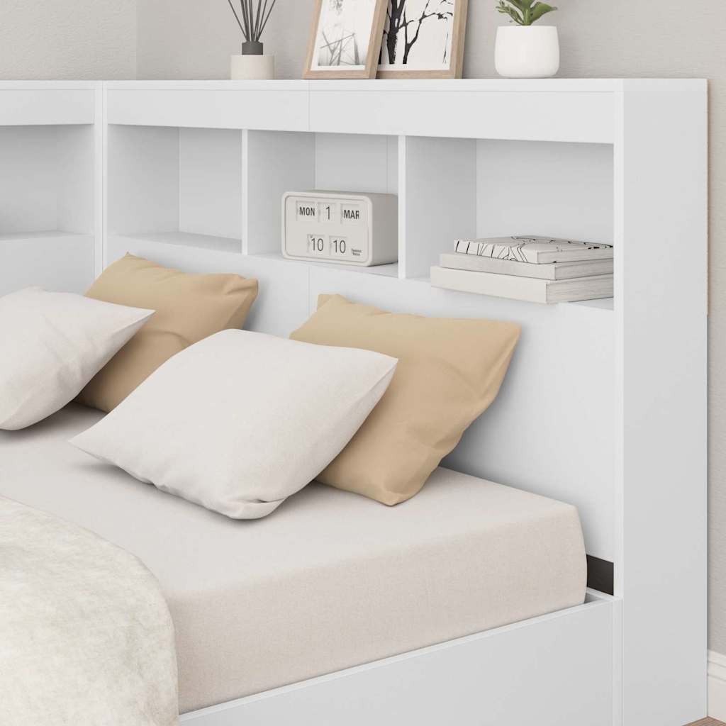 Tête de lit de rangement Blanc 207,5 x 137,5 x 76,5 cm - XIOS