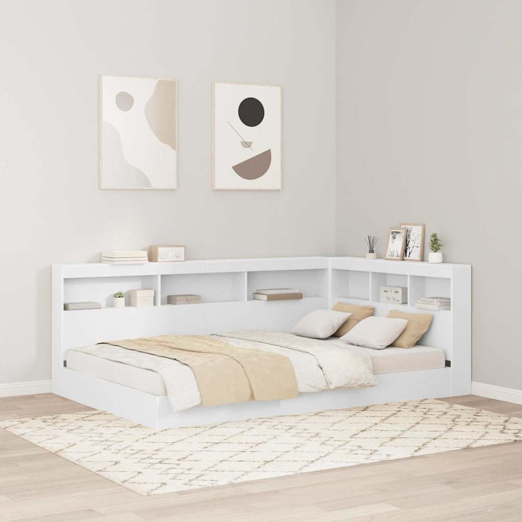 Tête de lit de rangement Blanc 207,5 x 137,5 x 76,5 cm - XIOS