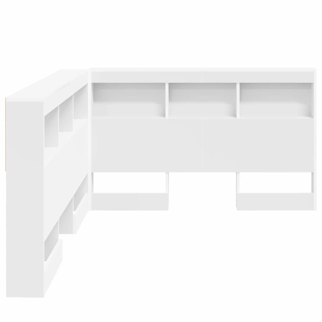 Tête de lit de rangement Blanc 207,5 x 137,5 x 76,5 cm - XIOS