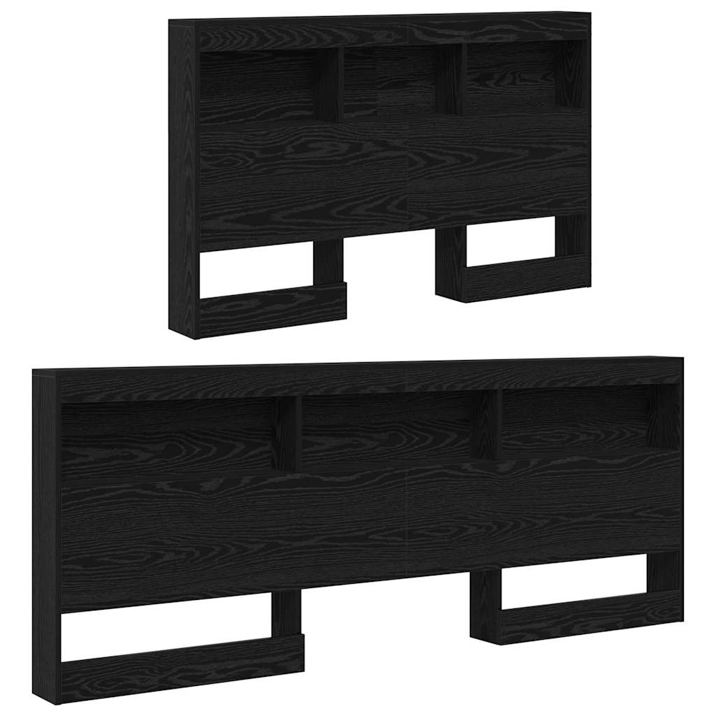 Tête de lit de rangement Chêne noir 120 cm Bois d'ingénierie - XIOS