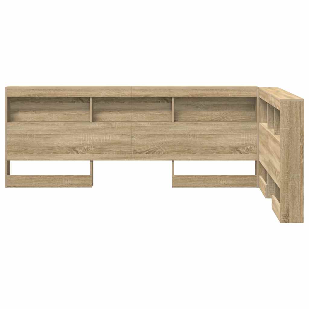 Tête de lit de rangement Chêne Sonoma 120 cm Bois d'ingénierie - XIOS