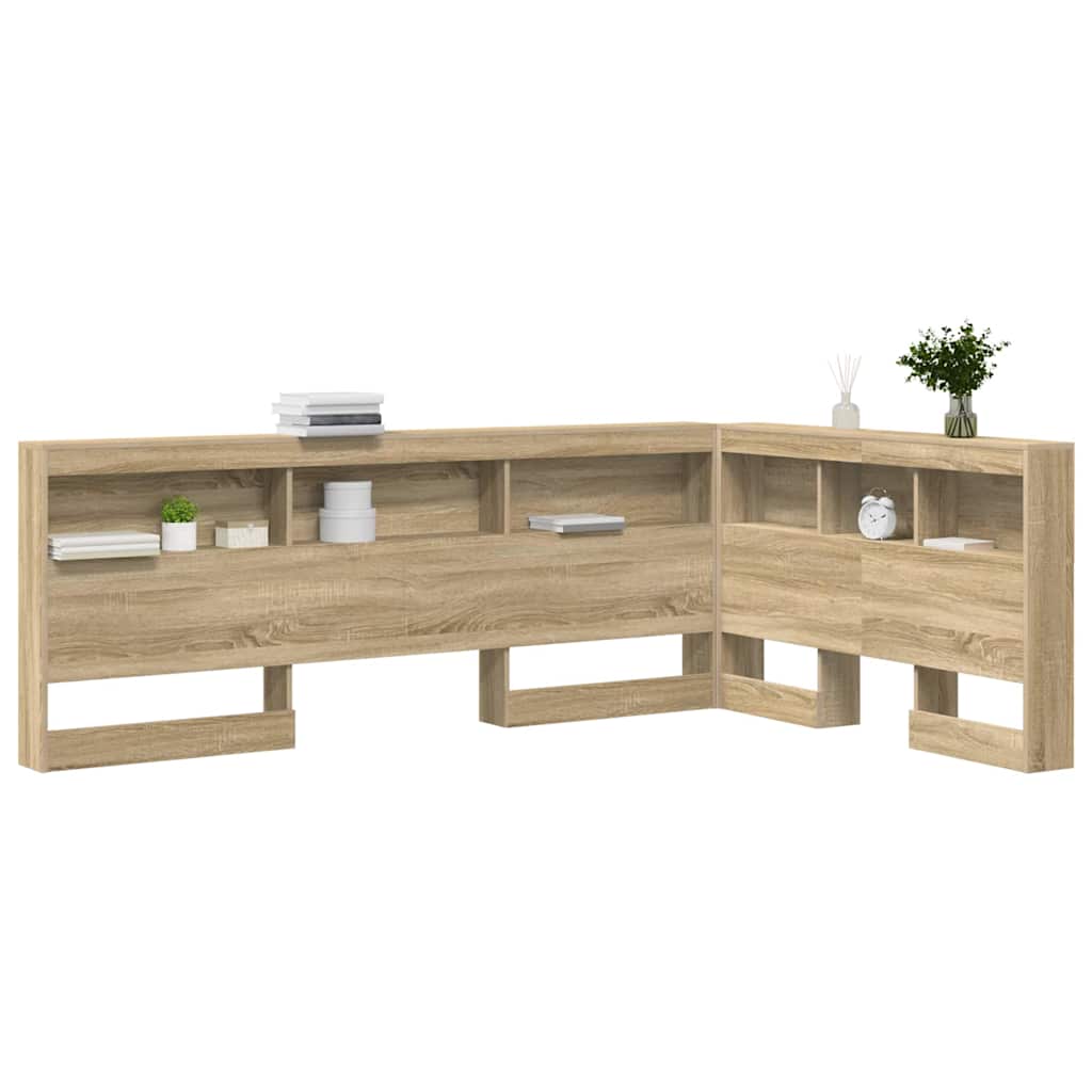 Tête de lit de rangement Chêne Sonoma 120 cm Bois d'ingénierie - XIOS