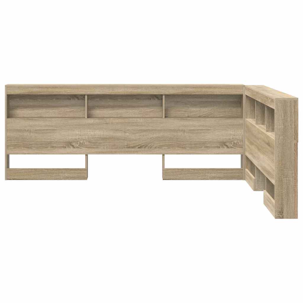 Tête de lit de rangement Chêne Sonoma 140 cm Bois d'ingénierie - XIOS