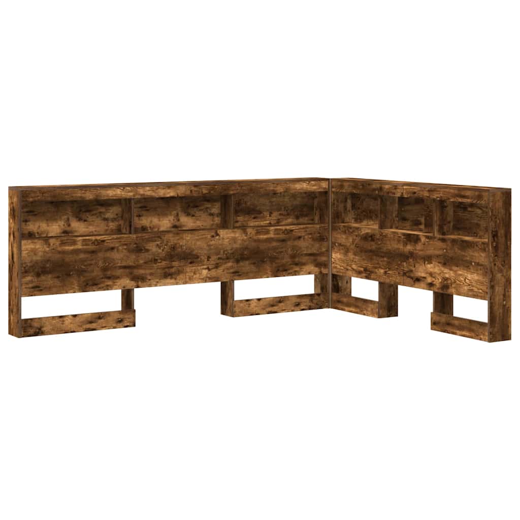 Tête de lit de rangement Chêne fumé 140 cm Bois d'ingénierie - XIOS