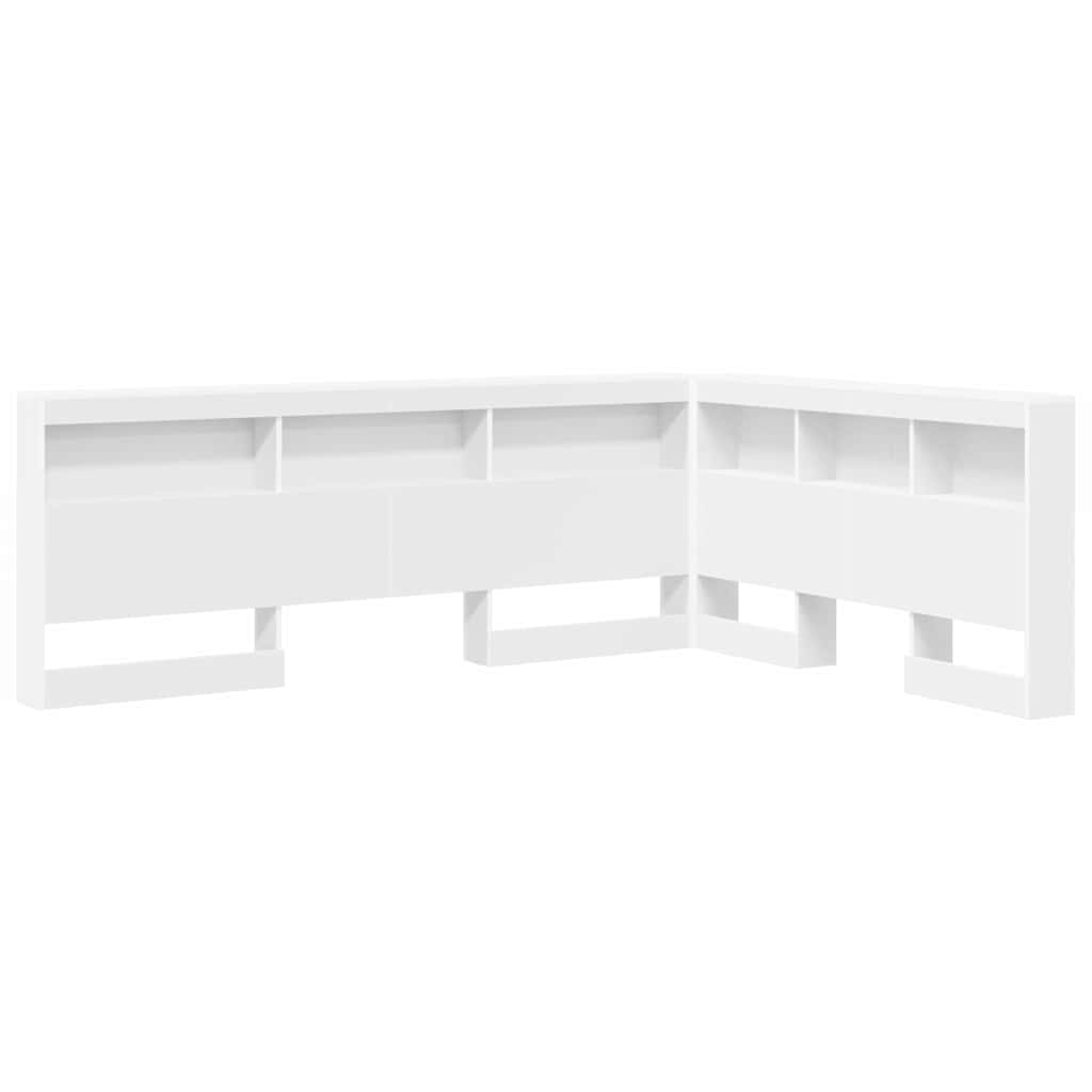 Tête de lit de rangement Blanc 135 cm Bois d'ingénierie - XIOS