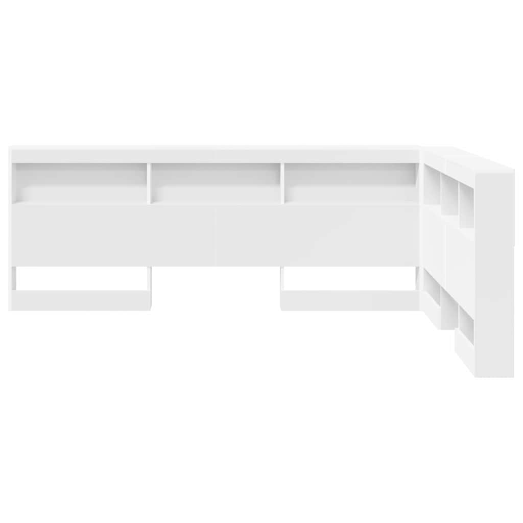 Tête de lit de rangement Blanc 135 cm Bois d'ingénierie - XIOS