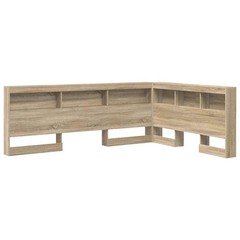 Tête de lit de rangement Chêne Sonoma 135 cm Bois d'ingénierie - XIOS