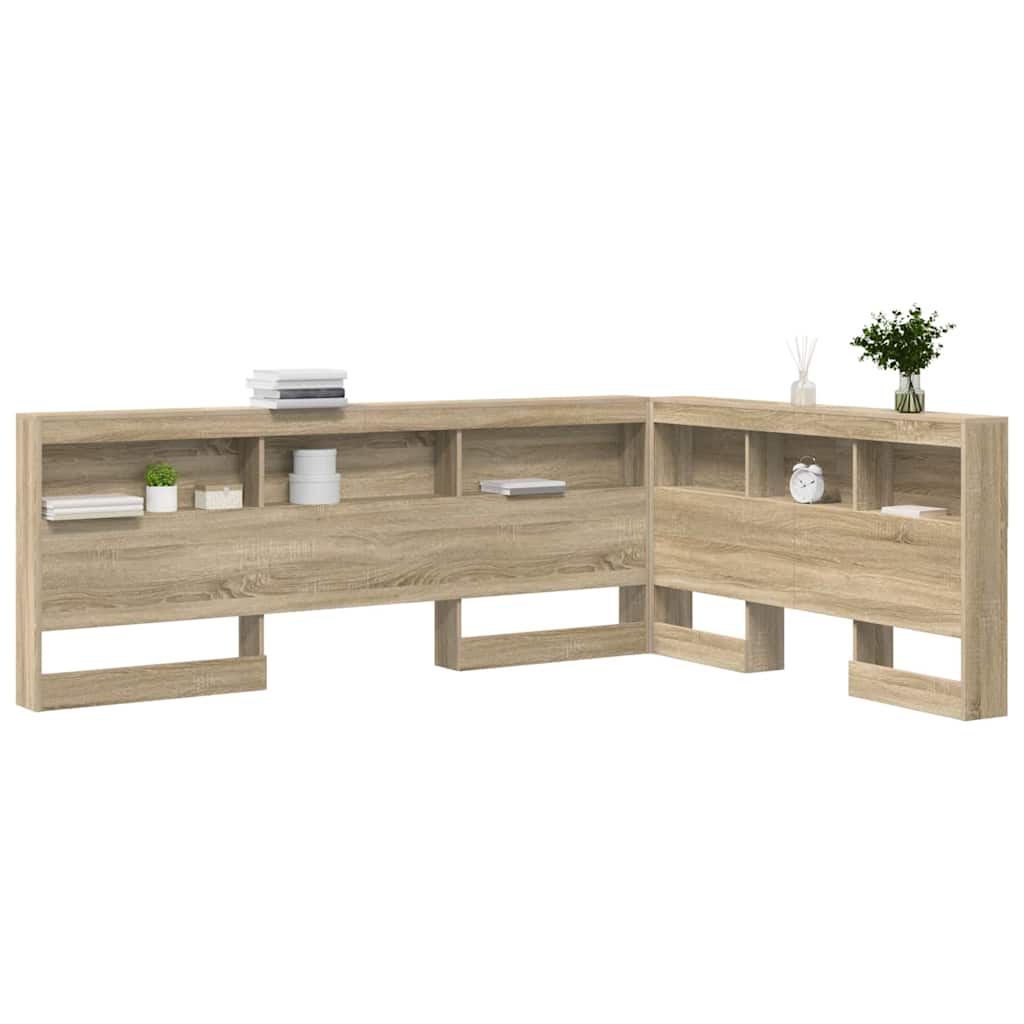 Tête de lit de rangement Chêne Sonoma 135 cm Bois d'ingénierie - XIOS