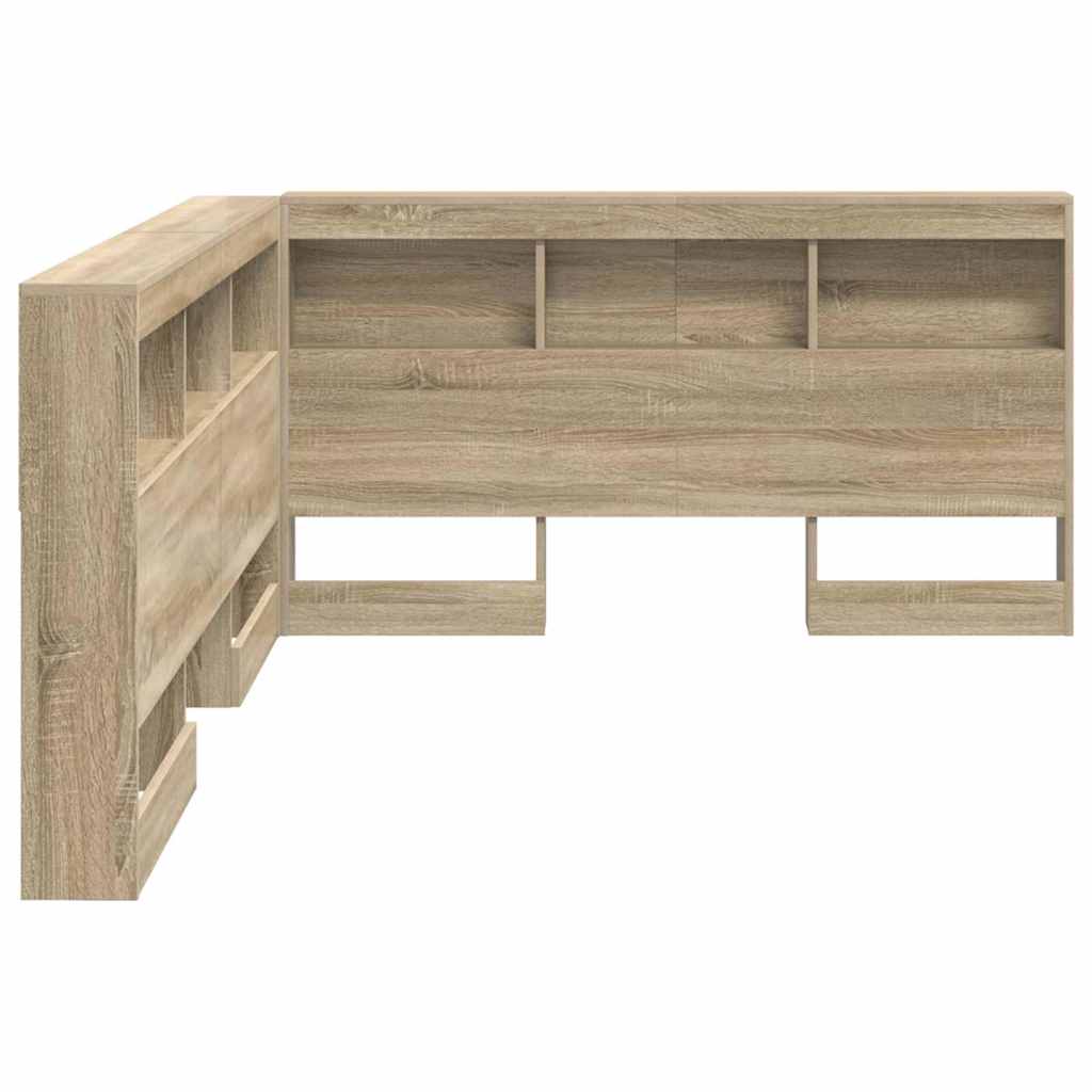 Tête de lit de rangement Chêne sonoma 135 cm Bois d'ingénierie - XIOS