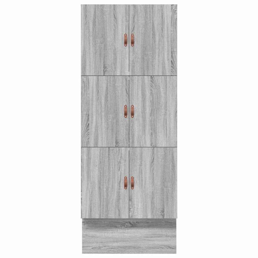 Cadre de lit avec rangement Gris Sonoma 90 cm Bois d'ingénierie - XIOS