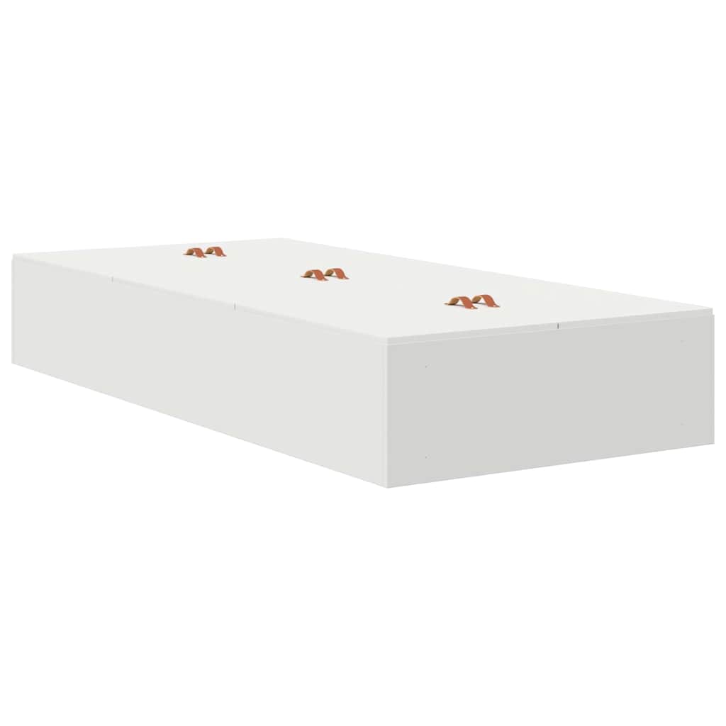 Cadre de lit avec rangement Blanc 100 cm Bois d'ingénierie - XIOS