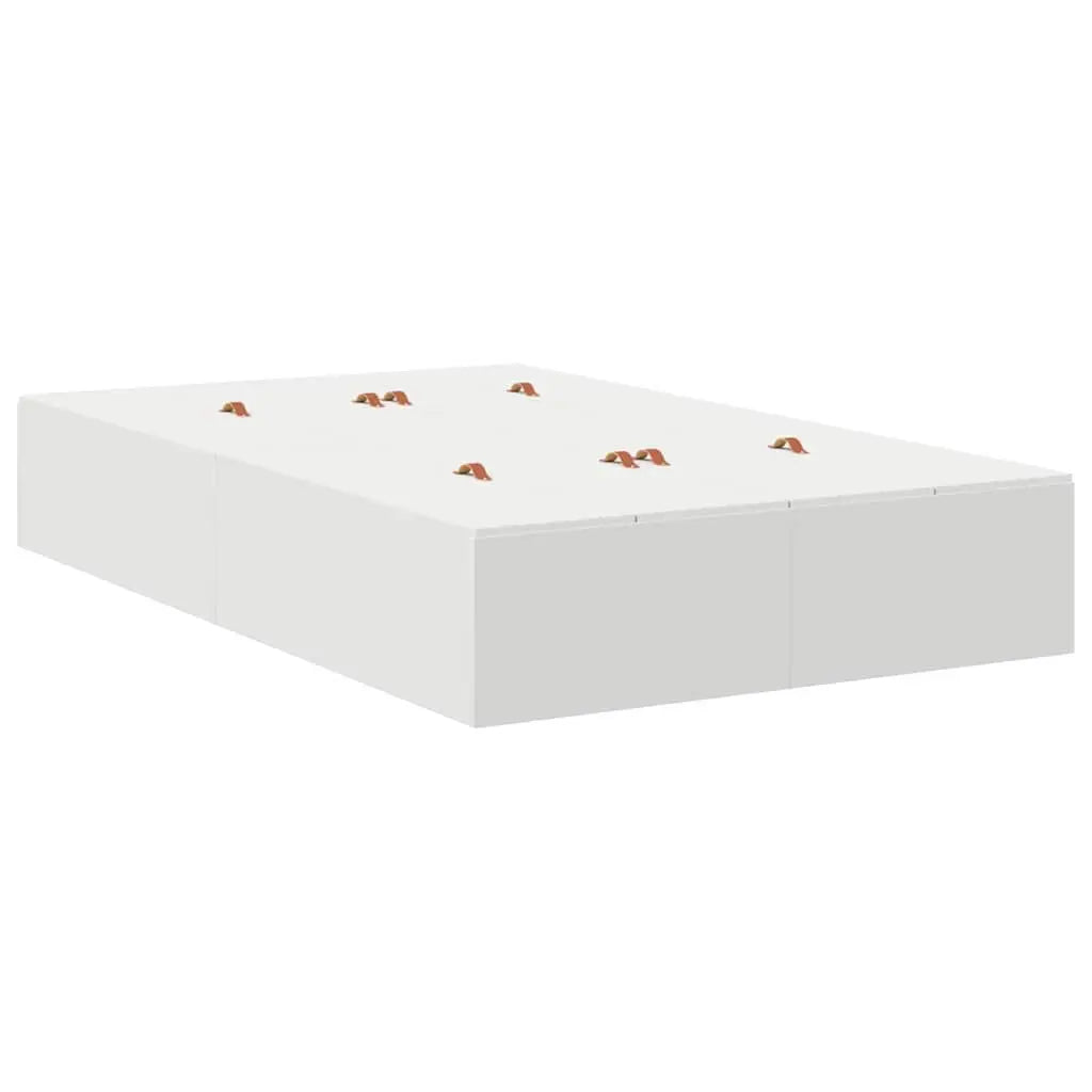 Cadre de lit avec rangement Blanc 120 cm Bois d’ingénierie - XIOS