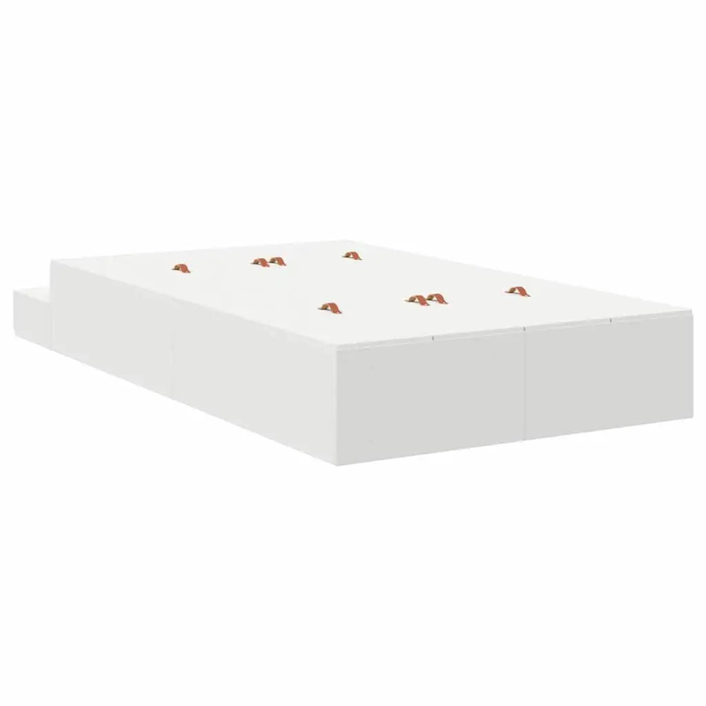 Cadre de lit avec rangement Blanc 120 cm Bois d’ingénierie - XIOS