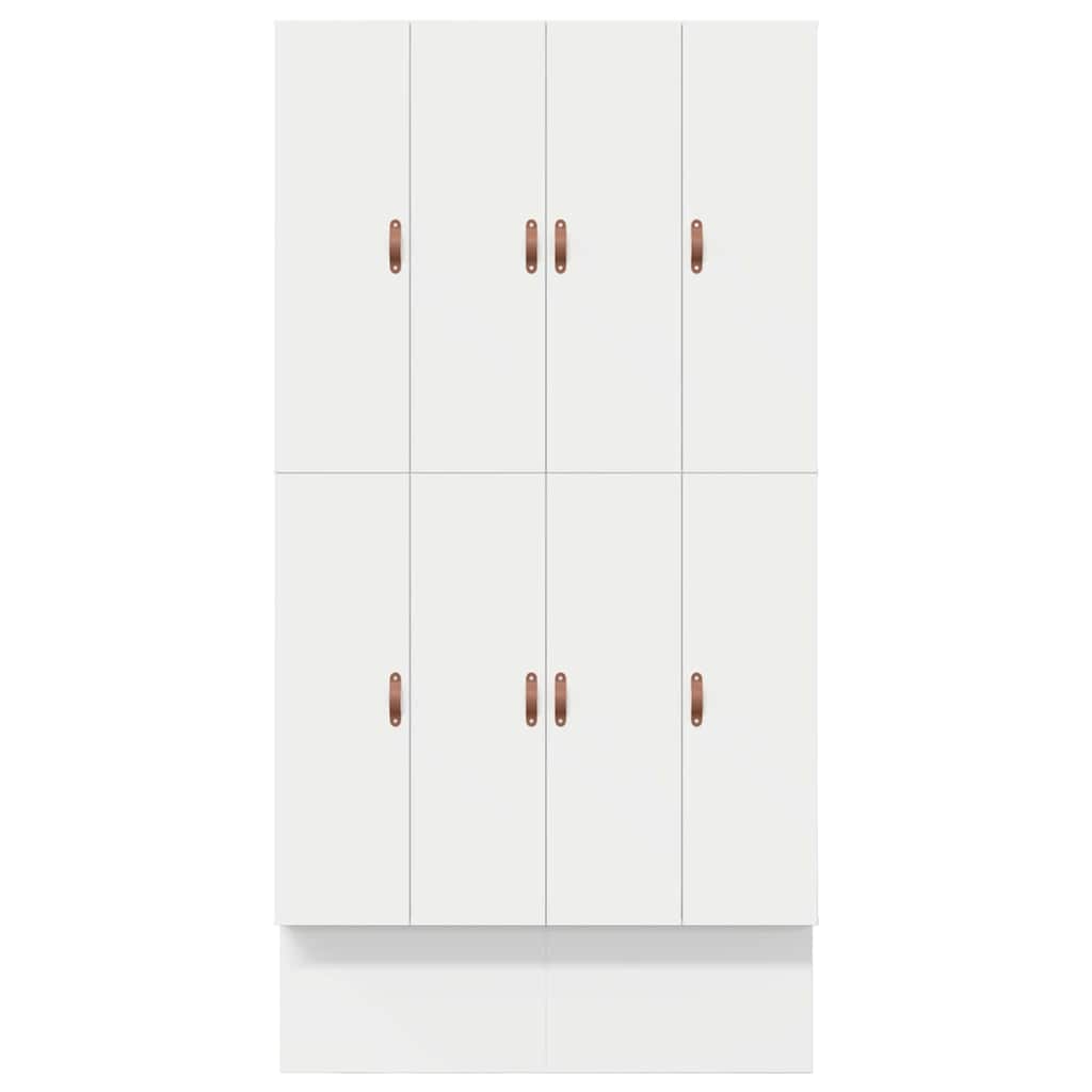 Cadre de lit avec rangement Blanc 120 cm Bois d'ingénierie