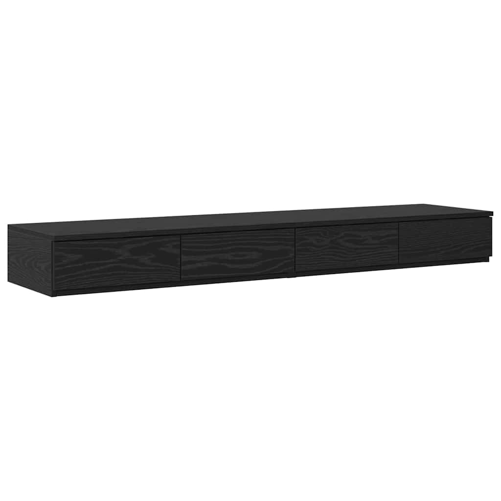 Cadre de lit avec rangement Chêne noir 150 cm Bois d'ingénierie - XIOS