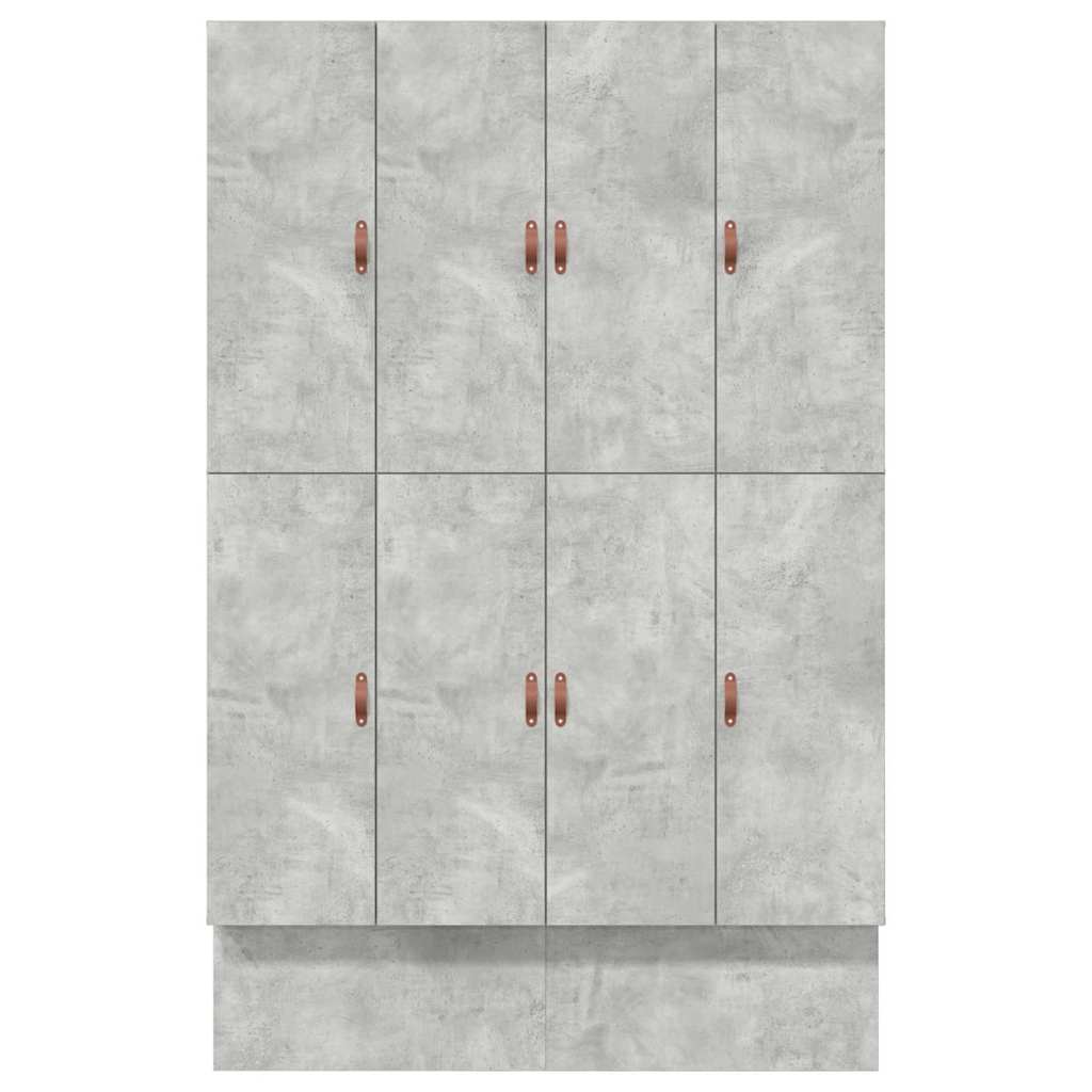 Cadre de lit avec rangement Gris béton 150 cm Bois d'ingénierie - XIOS