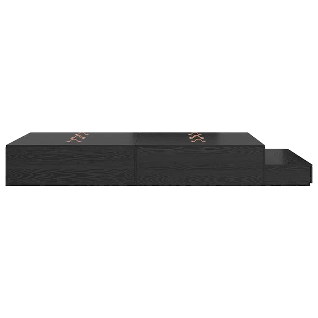 Cadre de lit avec rangement Chêne noir 120 cm Bois d'ingénierie - XIOS