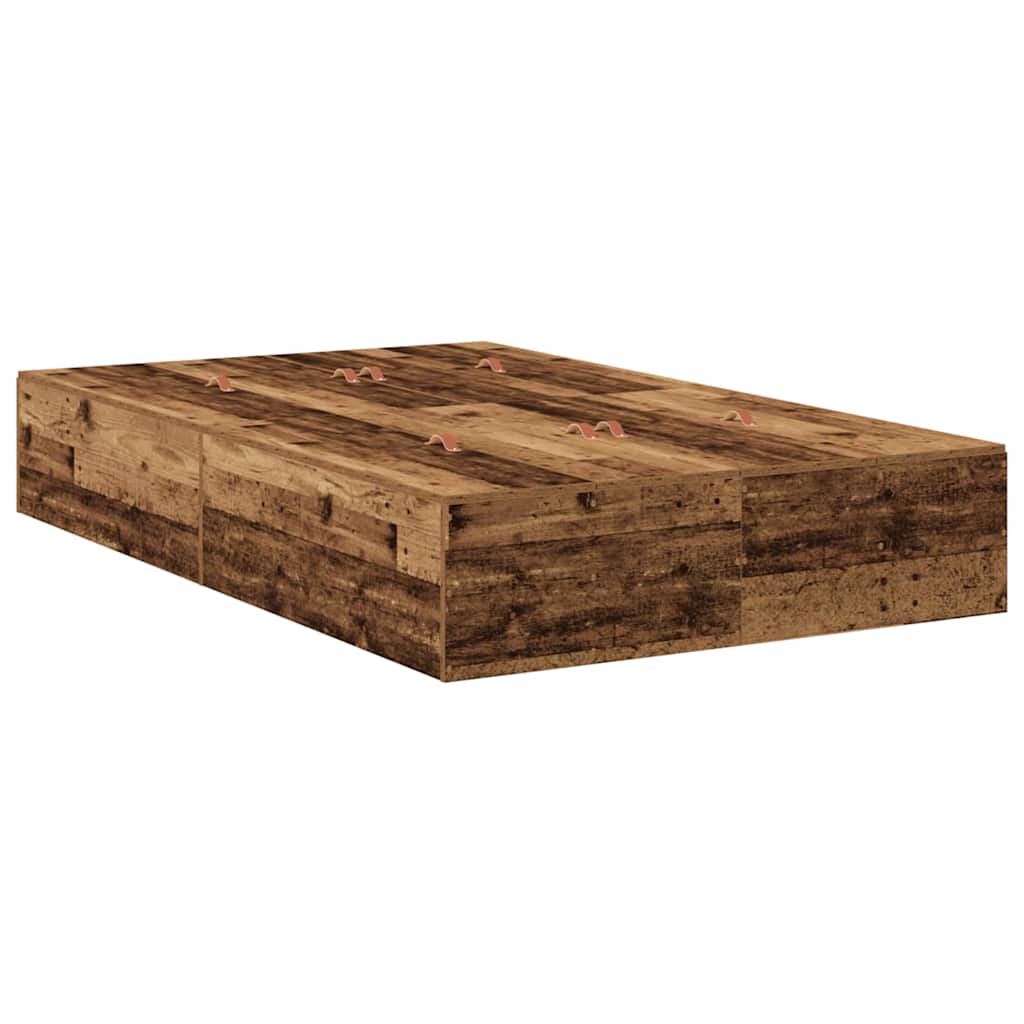 Cadre de lit avec rangement avec tiroir Bois Ancien 120 cm - XIOS