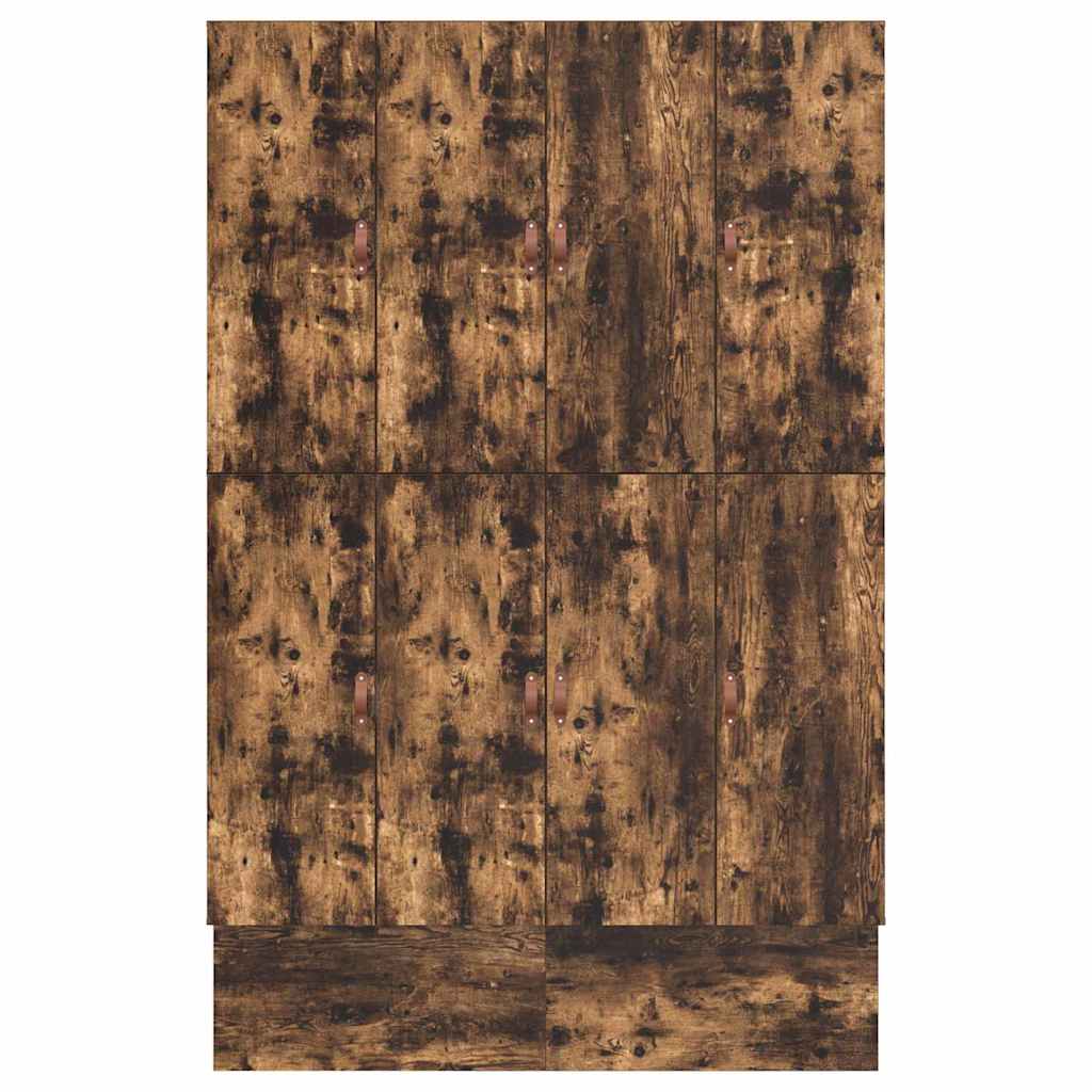 Cadre de lit avec rangement Chêne fumé 140 cm Bois d'ingénierie - XIOS