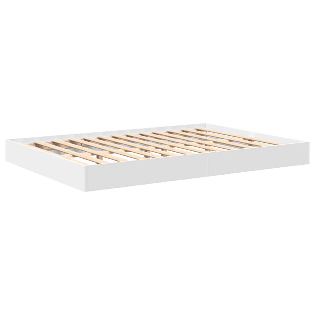 Lit Bibliothèque Blanc 160 x 200 cm Bois d'ingénierie - XIOS
