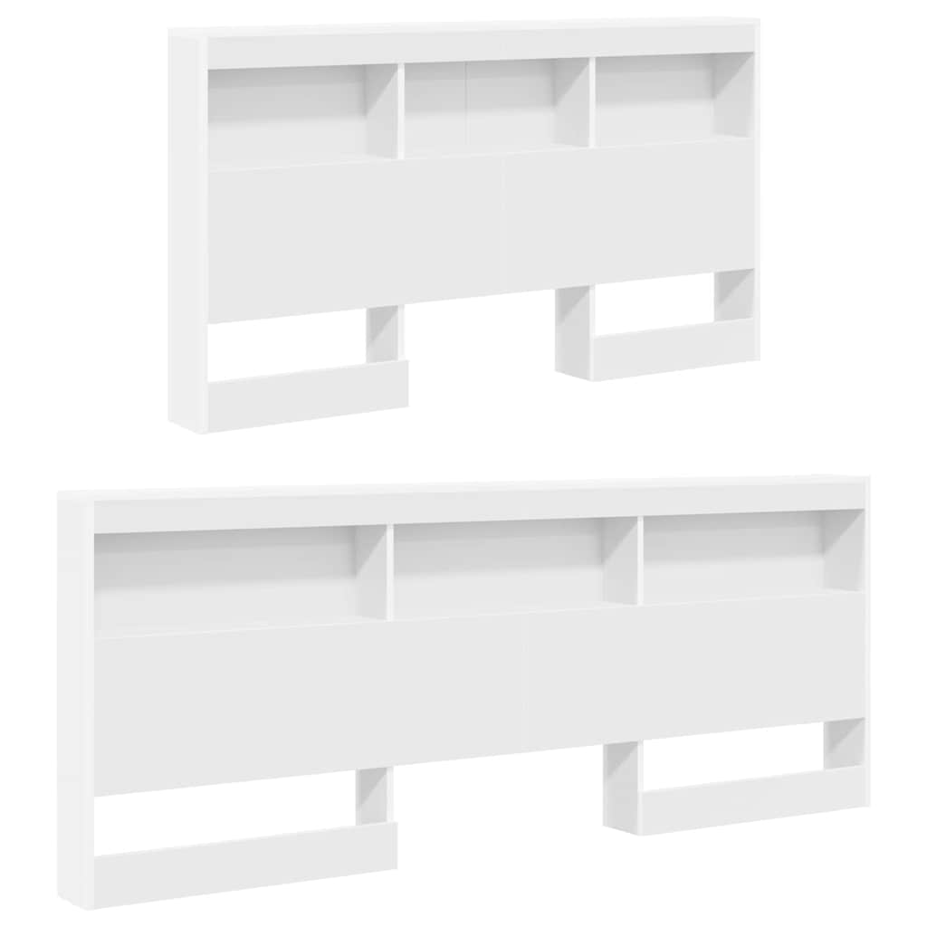 Lit Bibliothèque Blanc 160 x 200 cm Bois d'ingénierie - XIOS