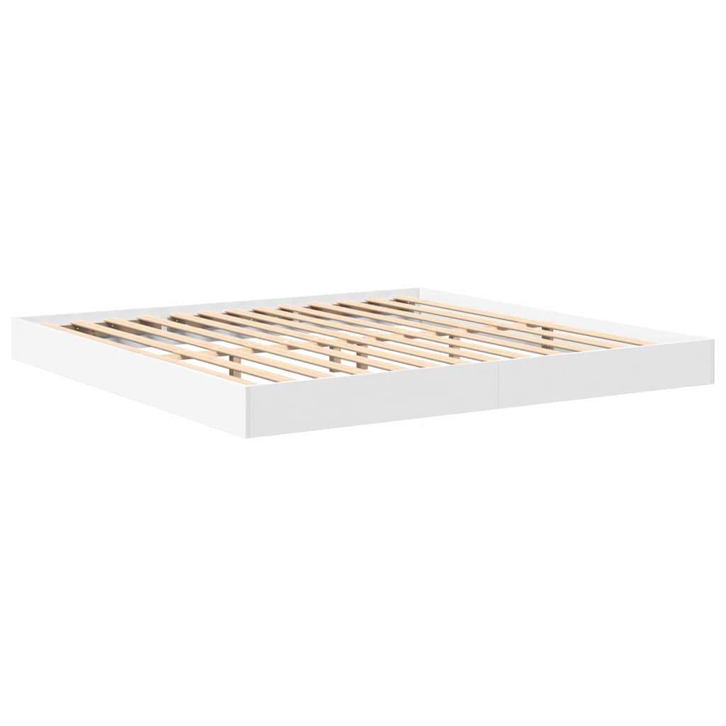Lit Bibliothèque Blanc 180 x 200 cm Bois d'ingénierie - XIOS