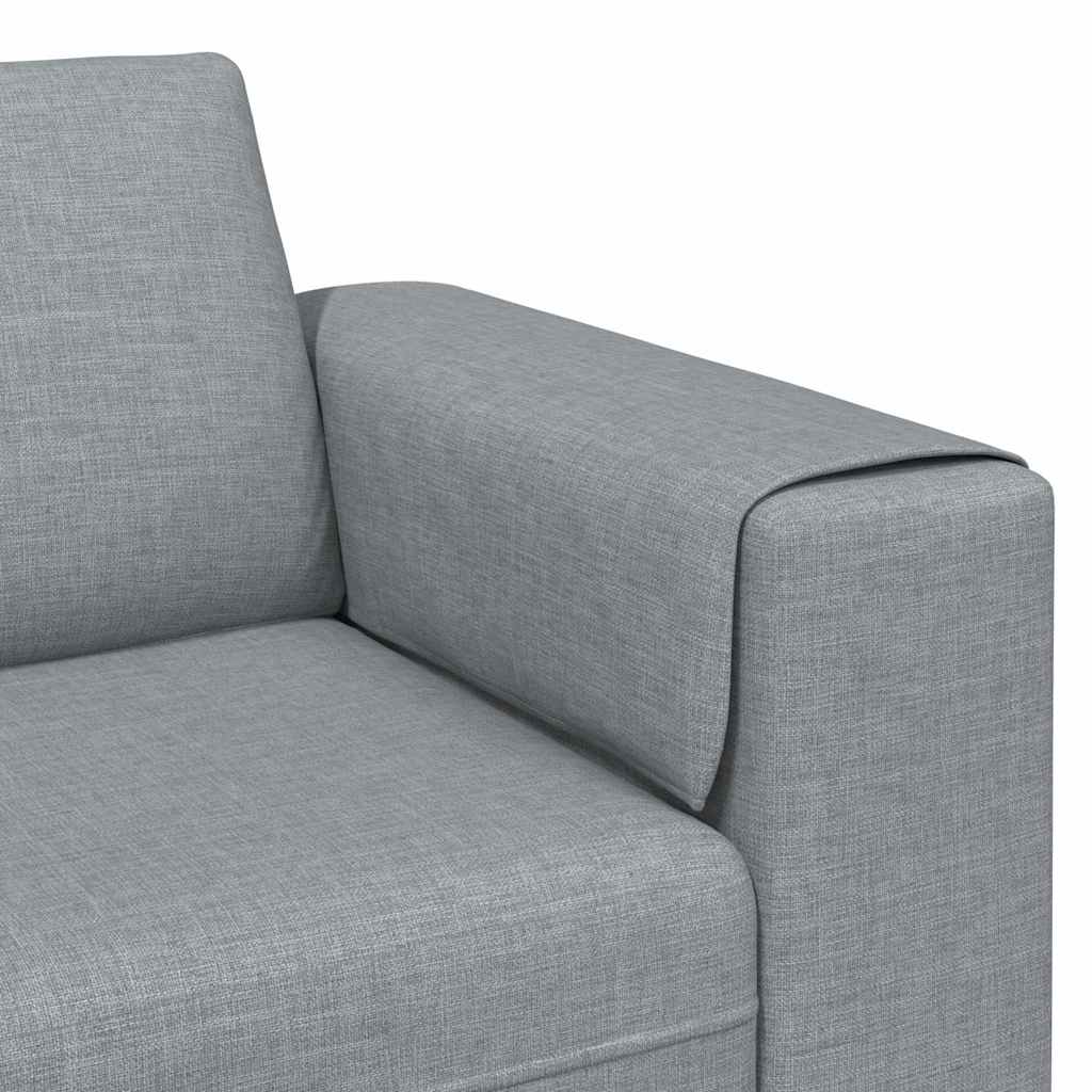 Canapé de salon Gris clair 250 x 77 x 76 cm Polyester - XIOS