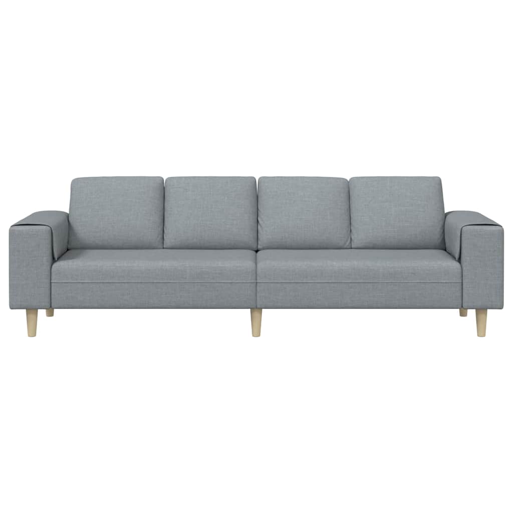 Canapé de salon Gris clair 250 x 77 x 76 cm Polyester - XIOS